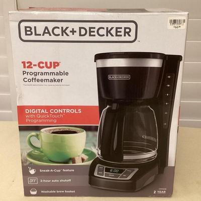 MCS224 Black + Decker 12-Cup Programmable Coffeemaker New