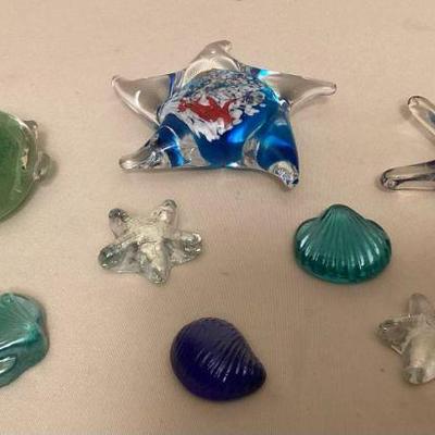 MCS230 Art Glass Sealife Paperweights 