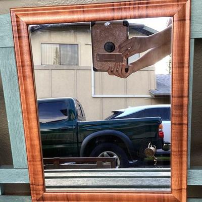 MCS241 Koa Veneer Framed Mirror 