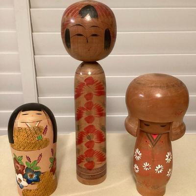 MCS065 Japanese Wooden Kokeshi Dolls