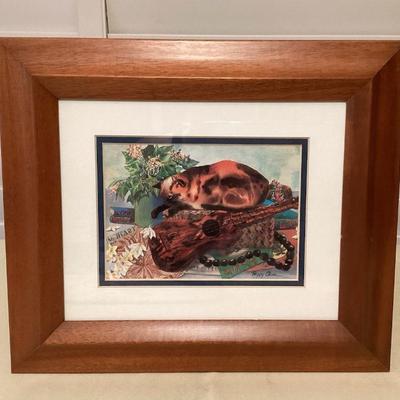 MCS173 Koa Framed Peggy Chun Picture 