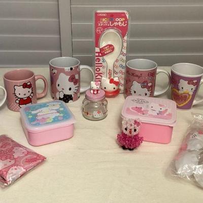 MCS126 Hello Kitty Mugs, Rice Paddle, Sauce Dispenser, Jar, Stringed Lights, Bag & More!