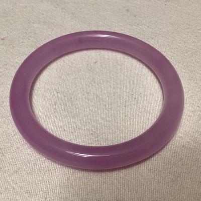 MCS152 Purple Jade Bangle Bracelet New