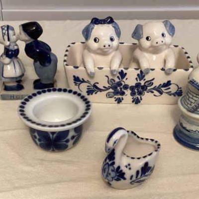 MCS004 Delft Blue Holland Blue & White Porcelain Collectibles & More!