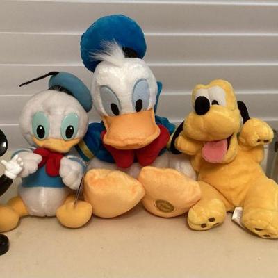 MCS233 Disney Plush, Coin Bank & Glass Cup