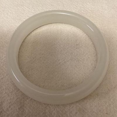 MCS134 White Jade Bangle Bracelet New 