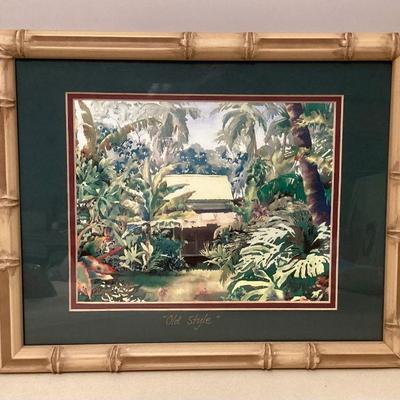 MCS193 Framed Peggy Chun Scenic Picture “Old Style”