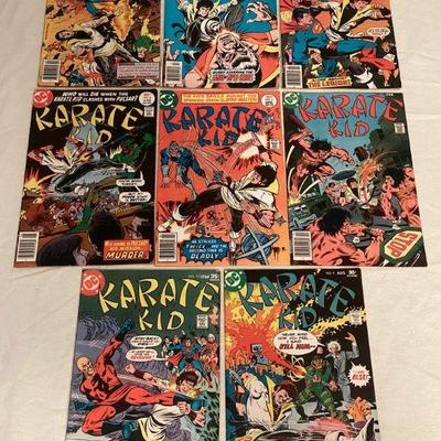 MCS019 Eight Vintage DC Karate Kid Comic Books
