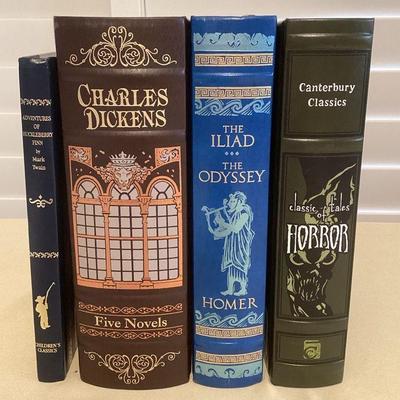 MCS167 Four Beautifully Bound Classic Hardcover Books 