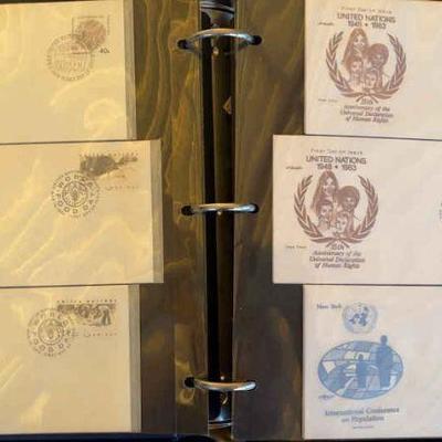 Fo118 u n. postal stationery first day covers #3