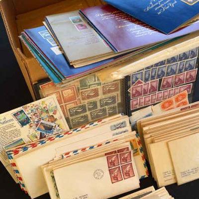 Fo125 u n. postal stamp mystery lot