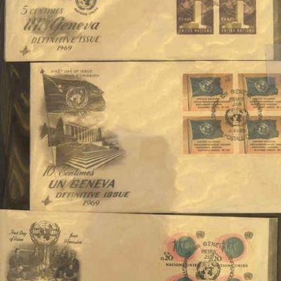 Fo110v u n. postal stationery geneva issues