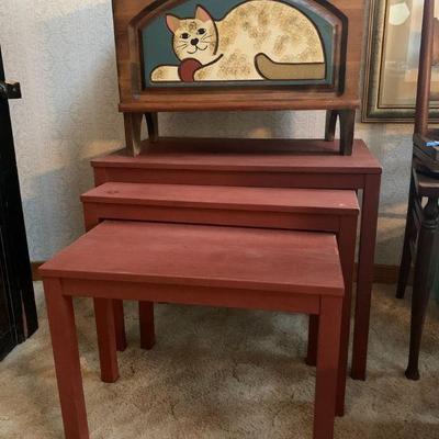 Fo151 cat chest and nesting tables