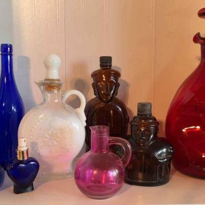 Fo142 vintage colored glass