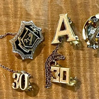 1932 Double Eagle Mason Pin - 1930 - 10K Gold Fraternity Pin - 1930 Gold Filled Fraternity Pin 