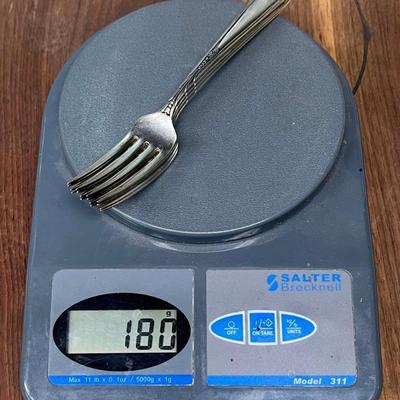 (4) Heirloom Sterling Silver Heiress 7 Inch Forks - 180 Grams