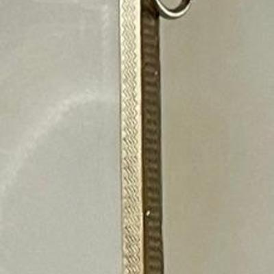 Antique Gold Ornate Victorian 3.25 Inch Mechanical Pencil With Yellow Stone End 