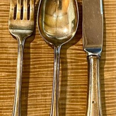 Gorham Sterling Silver 1940 Childs Set Knife Fork And Spoon - Total Weight 97 Grams
