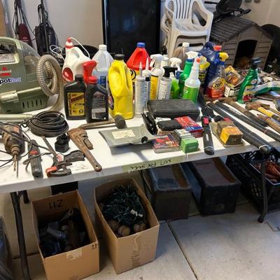Cleaning supplies, tools