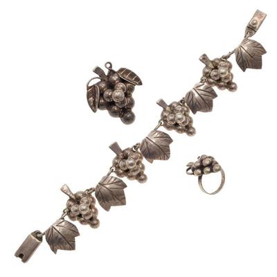 Mexican Sterling Silver Jewelry Suite