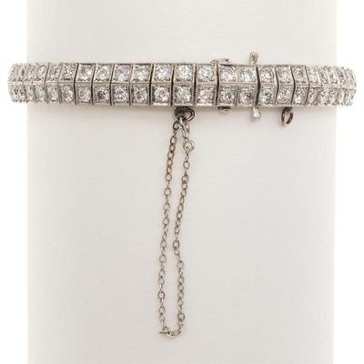 Art Deco Platinum, Diamond Bracelet