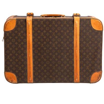 Louis Vuitton Leather Suitcase, Mid 20th Century