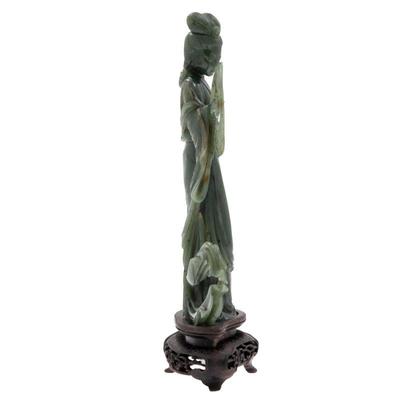 Chinese Hardstone Figure of a Beauty