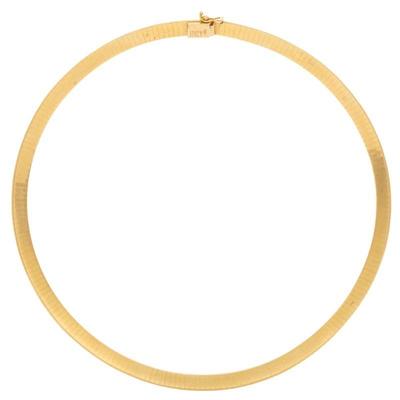 14k Yellow Gold Omega Necklace
