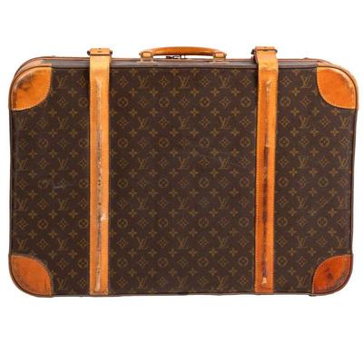 Louis Vuitton Leather Suitcase, Mid 20th Century