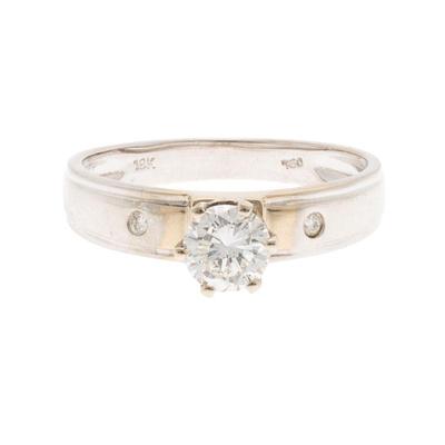 Diamond, 18k White Gold Ring
