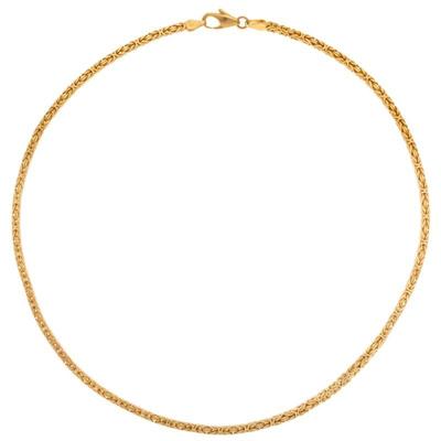14k Yellow Gold Byzantine Link Neck Chain