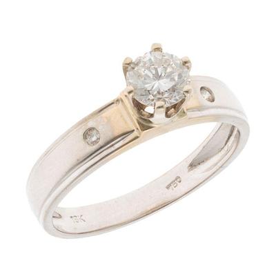 Diamond, 18k White Gold Ring
