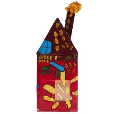 Outsider Folk Art Lion House
