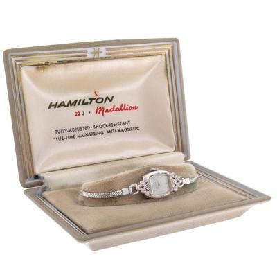 Hamilton Diamond, 14k, Gold-Filled Watch with Original Box