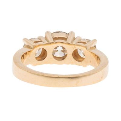 Diamond, 18k Yellow Gold Ring
