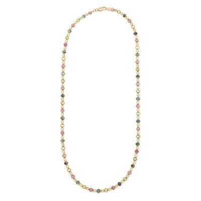Multi-Stone, 18k Yellow Gold Necklace