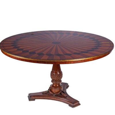 Italian Inlaid Baroque Style Dining Table