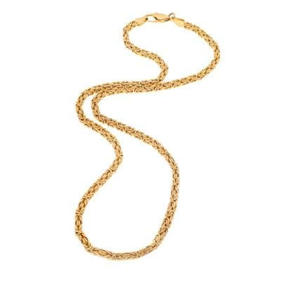14k Yellow Gold Byzantine Link Neck Chain