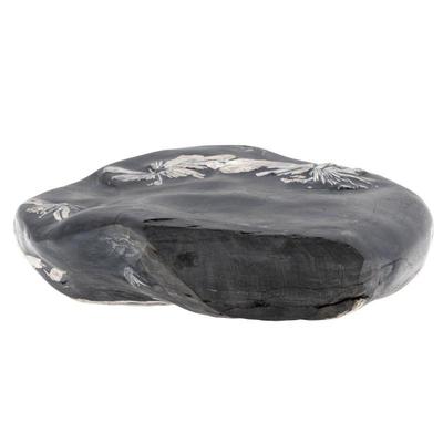 Chrysanthemum Stone with Wood Stand