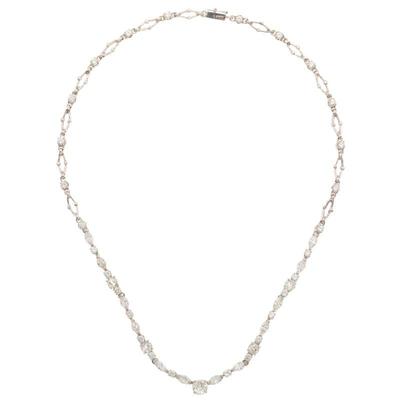 Diamond, 14k White Gold Necklace