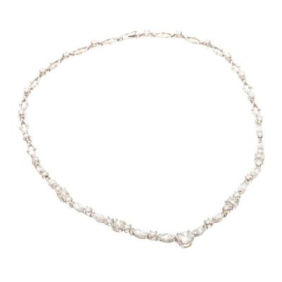 Diamond, 14k White Gold Necklace