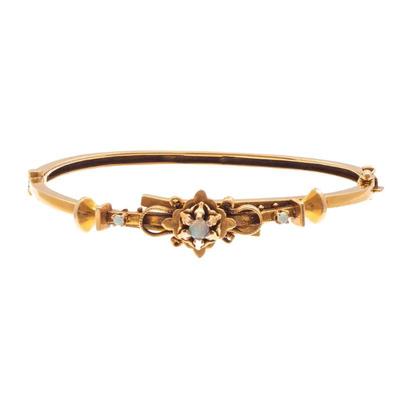 Victorian Opal, 14k Yellow Gold Bracelet