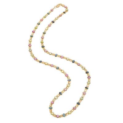 Multi-Stone, 18k Yellow Gold Necklace