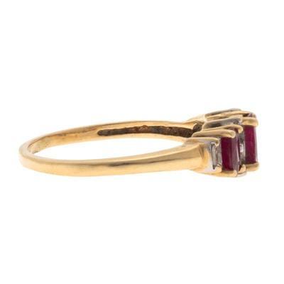 Ruby, Diamond, 14k Yellow Gold Ring