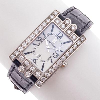 Harry Winston "Avenue Classic" Diamond, 18k White Gold Wristwatch, Ref 310UQW