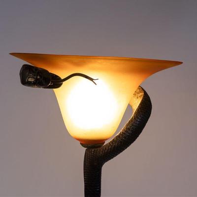 Edgar Brandt or Brandt style "La Tentation" Floor Lamp