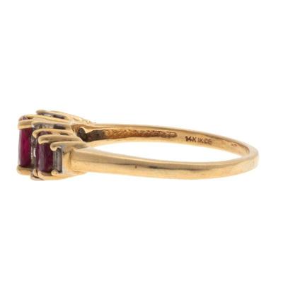 Ruby, Diamond, 14k Yellow Gold Ring