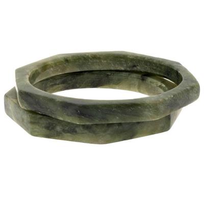 Pair of Serpentine Bangle Bracelets, Miriam Haskell