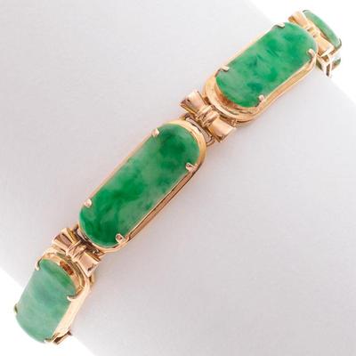 Jade, 18k Rose Gold Bracelet
