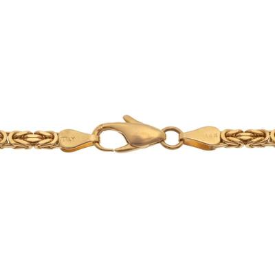 14k Yellow Gold Byzantine Link Neck Chain